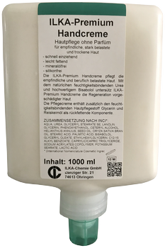 ILKA-Premium Handcreme Hydratisierende Hautpflegecreme für stark belastete und trockene Haut