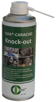 ILKA-Caracho knock out Reinigt und entfettet zuverlässig alle Arten von Oberflächen bzw. Maschinenbauteilen vor der Durchführung von Klebe- und Montagearbeiten