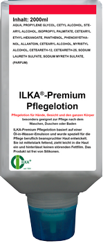 ILKA-Premium Pflegelotion flegelotion für Hände, Gesicht und den ganzen Körper besonders geeignet zur Pflege nach dem Waschen, Duschen oder Baden